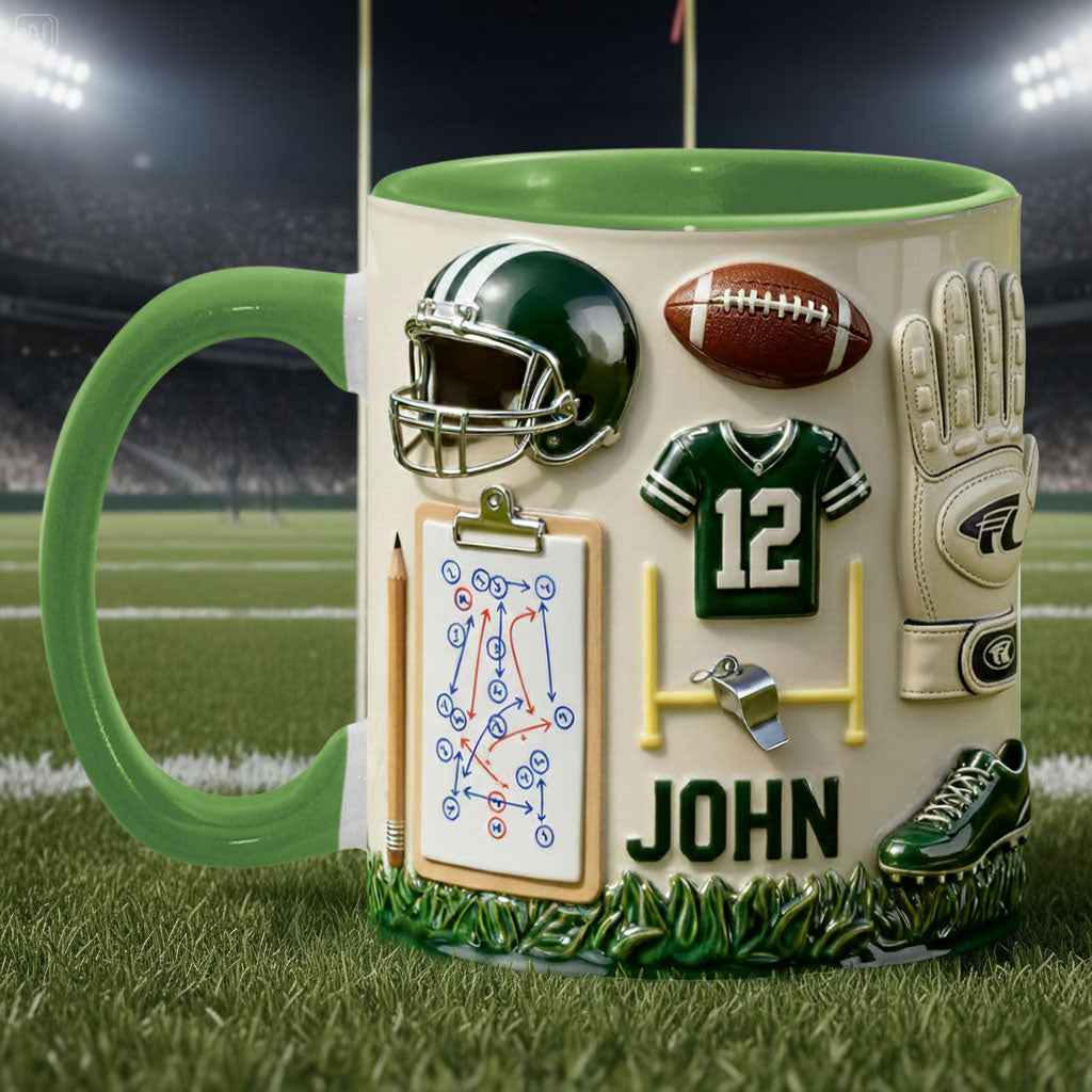 Aimez-vous le football ? Mug et sous-verre personnalisés sur le thème du football