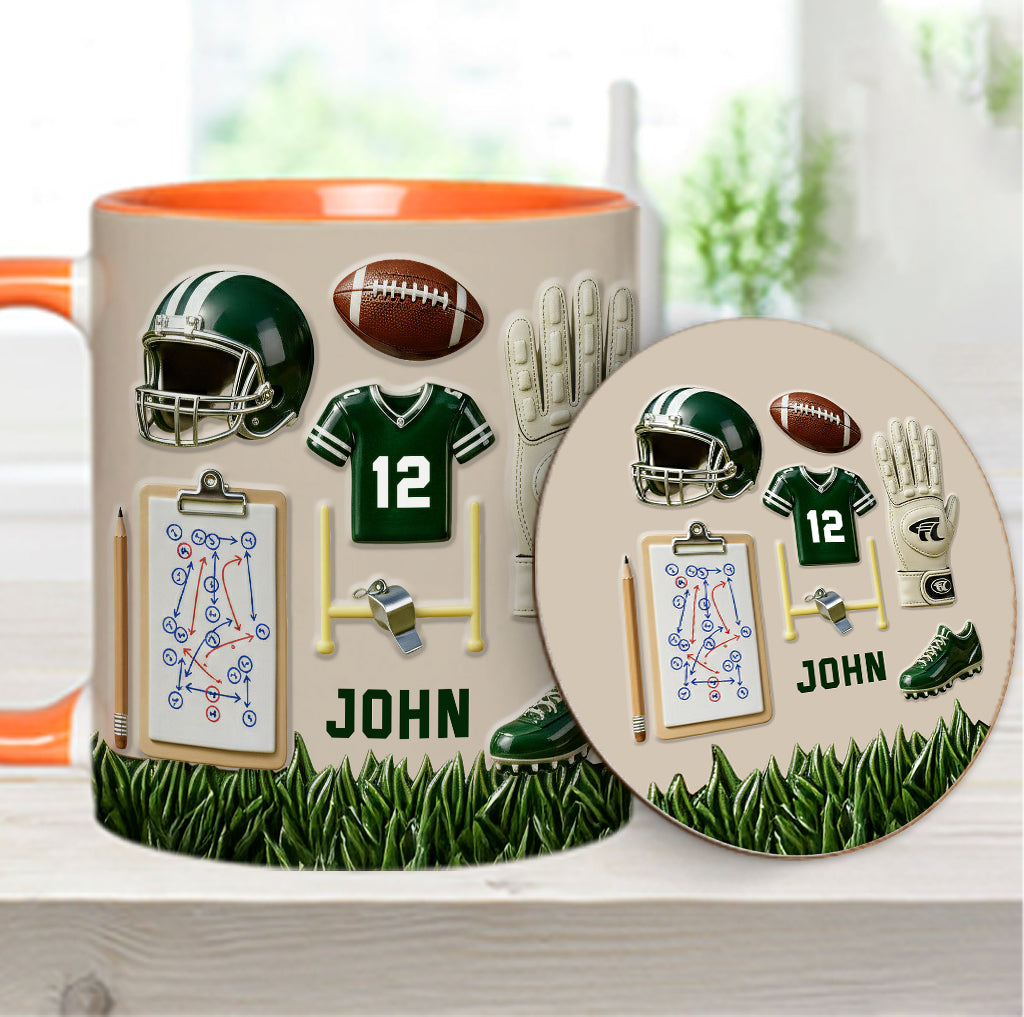 Aimez-vous le football ? Mug et sous-verre personnalisés sur le thème du football