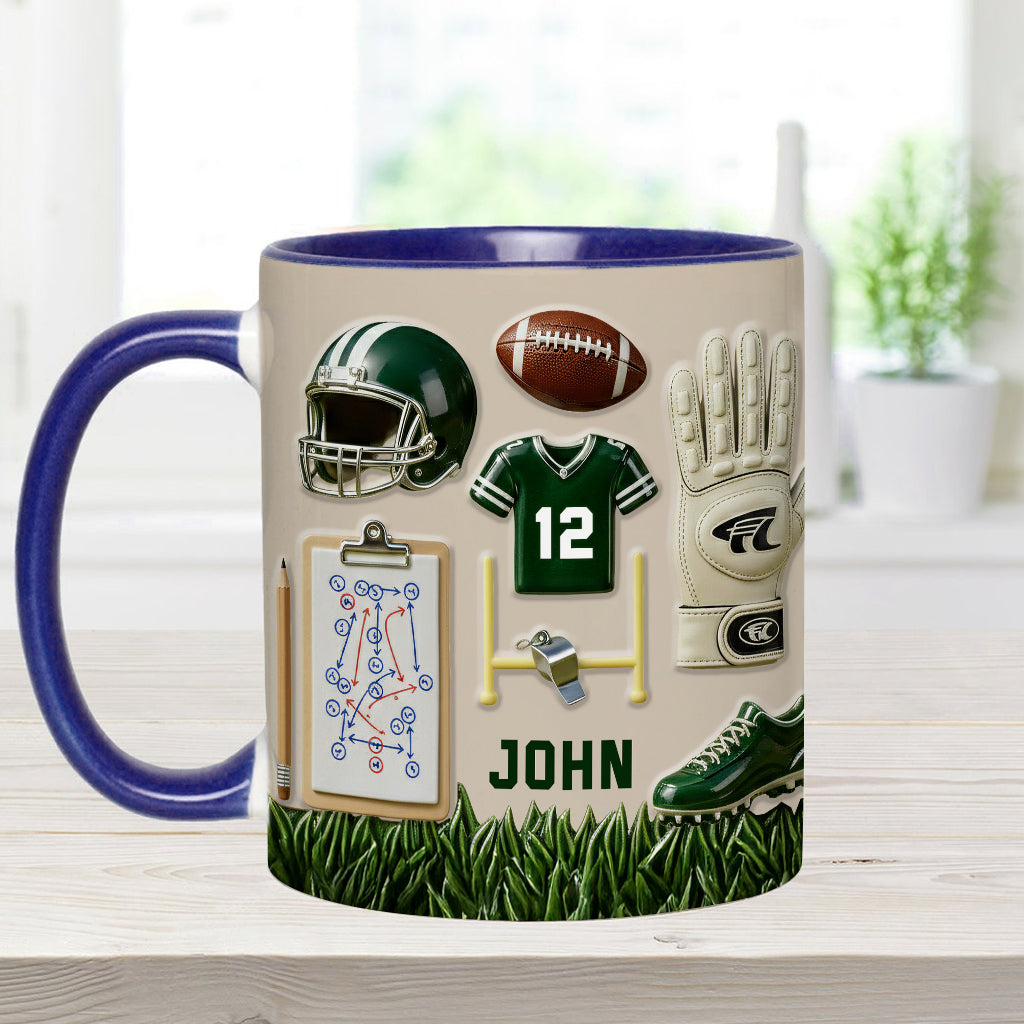 Aimez-vous le football ? Mug et sous-verre personnalisés sur le thème du football