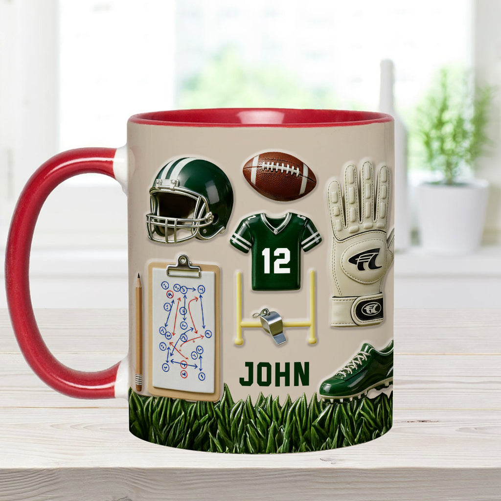 Aimez-vous le football ? Mug et sous-verre personnalisés sur le thème du football