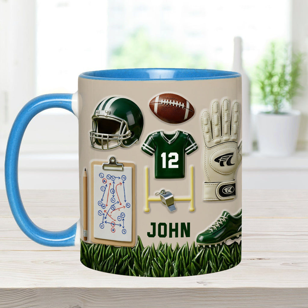 Aimez-vous le football ? Mug et sous-verre personnalisés sur le thème du football