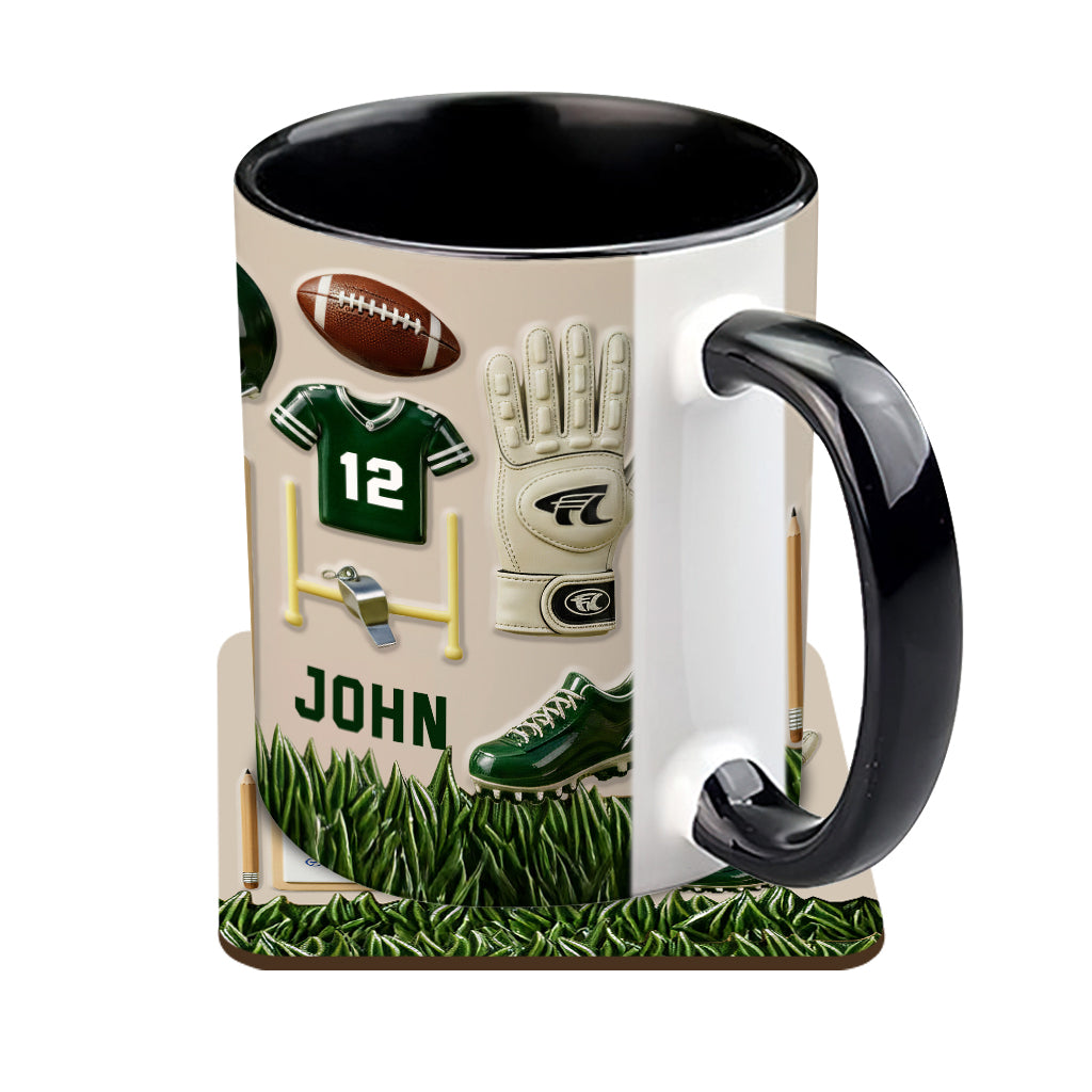 Aimez-vous le football ? Mug et sous-verre personnalisés sur le thème du football