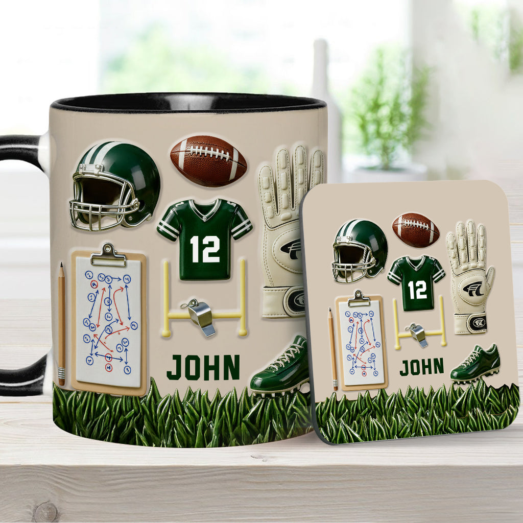 Aimez-vous le football ? Mug et sous-verre personnalisés sur le thème du football