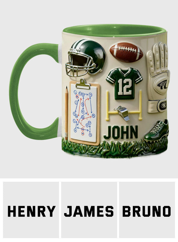 Aimez-vous le football ? Mug et sous-verre personnalisés sur le thème du football