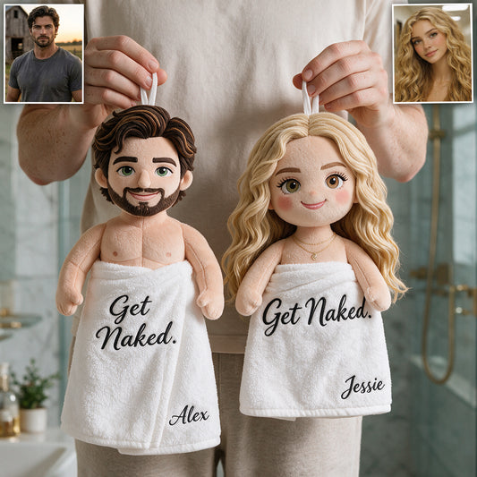 Serviette de bain personnalisée - Couple épicé