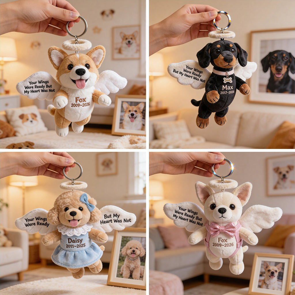 Angel de Compagnie - Porte-clés en Peluche Personnalisé
