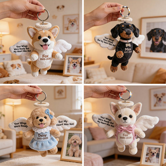 Angel de Compagnie - Porte-clés en Peluche Personnalisé