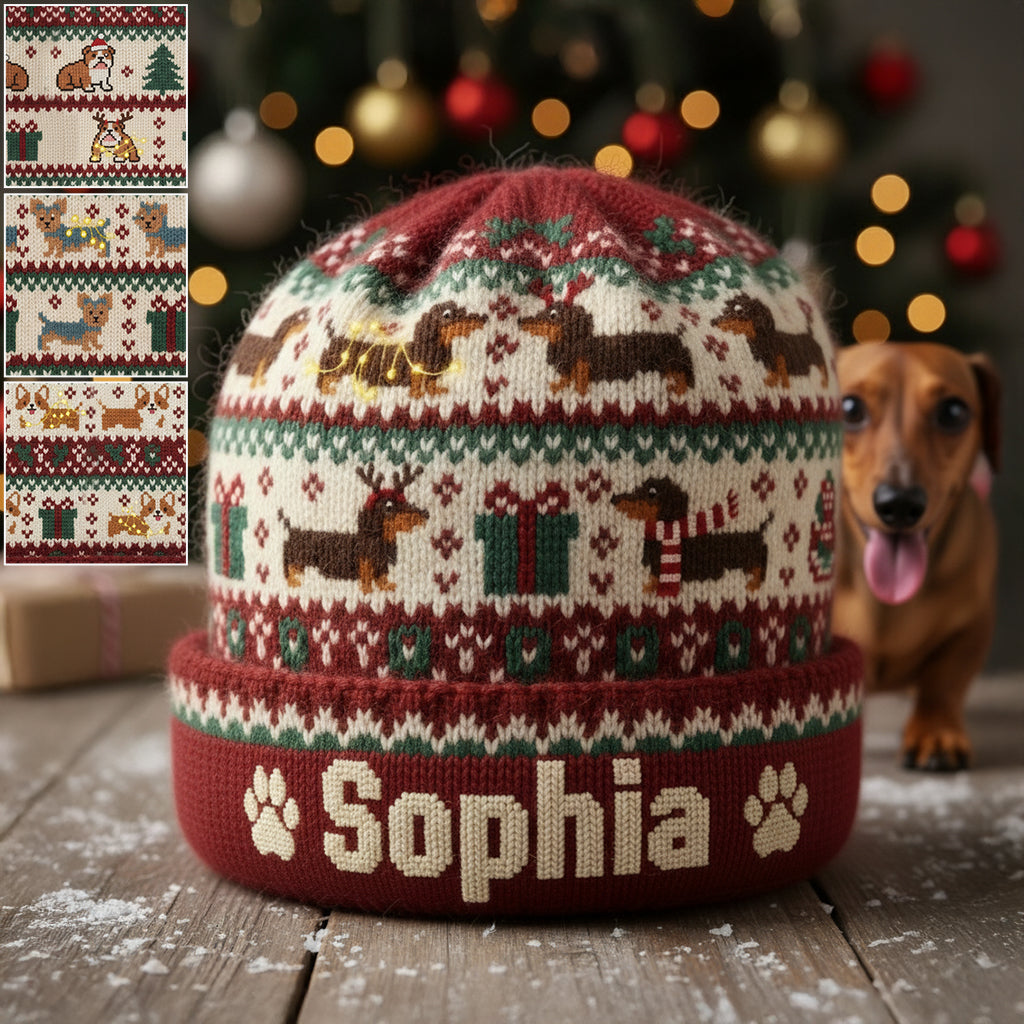 Bonnet personnalisé pour chien mignon