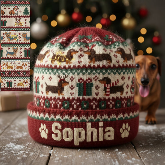 Bonnet personnalisé pour chien mignon