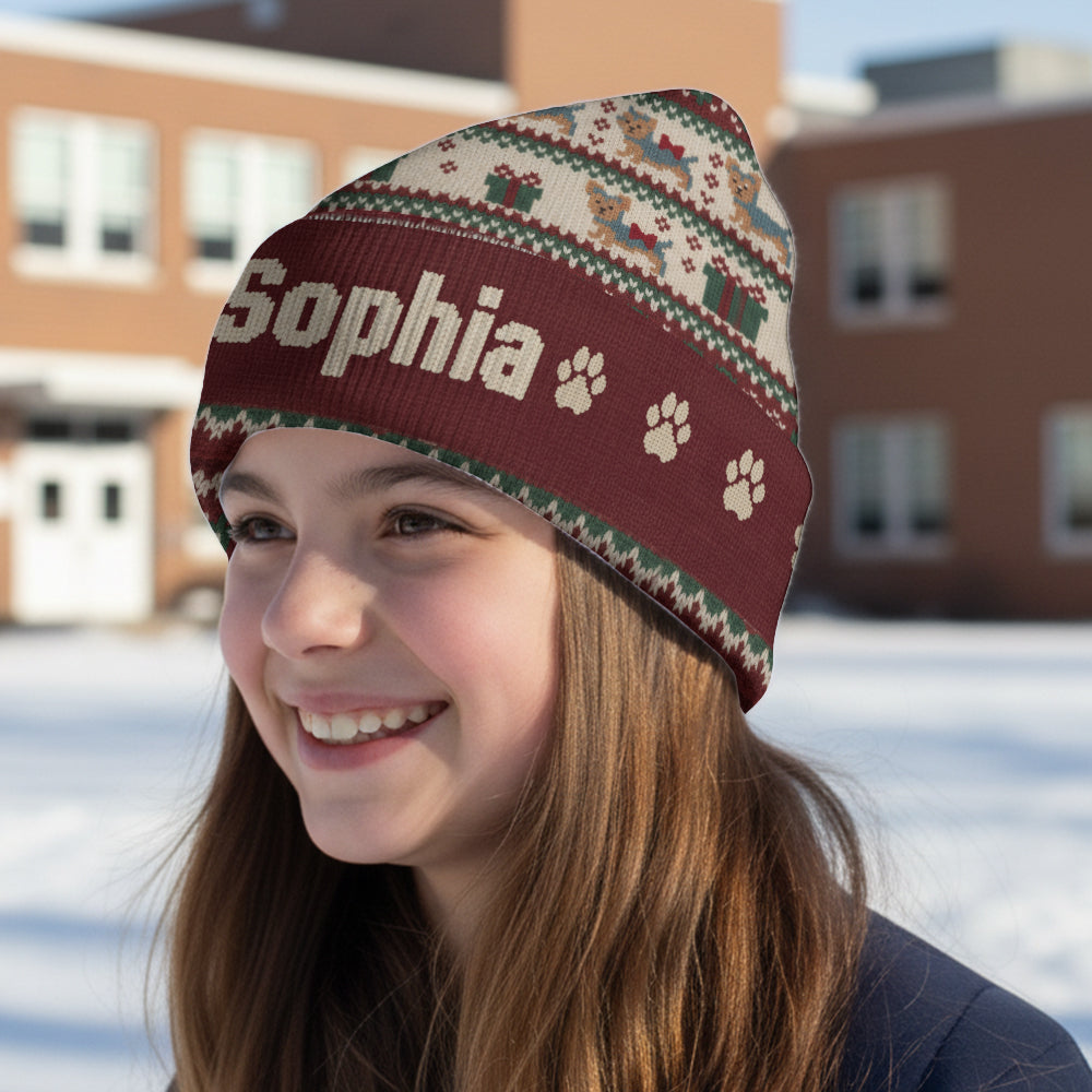 Bonnet personnalisé pour chien mignon