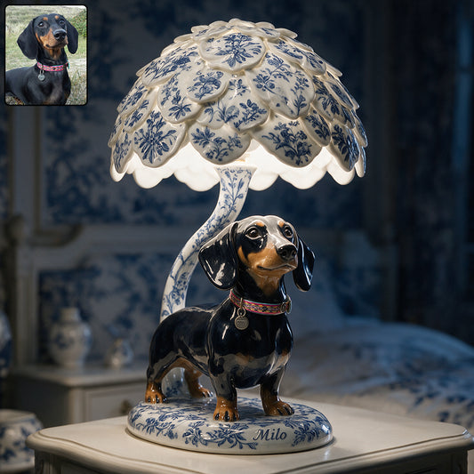 Toile de Jouy pour Chien - Lampe de Nuit LED Acrylique Personnalisée