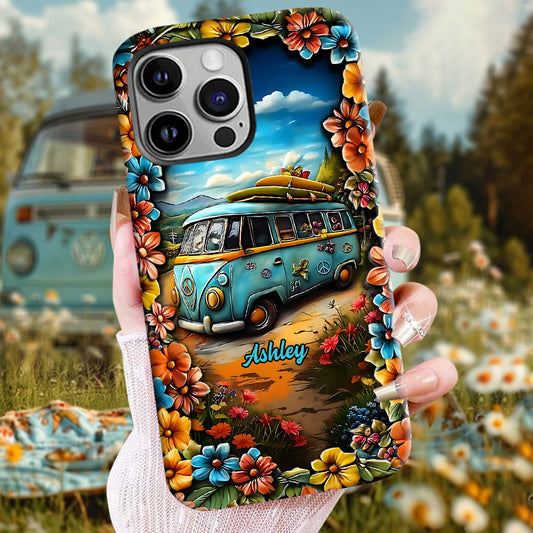 Hippie Van - Personalized Hippie Full Print Phone Case