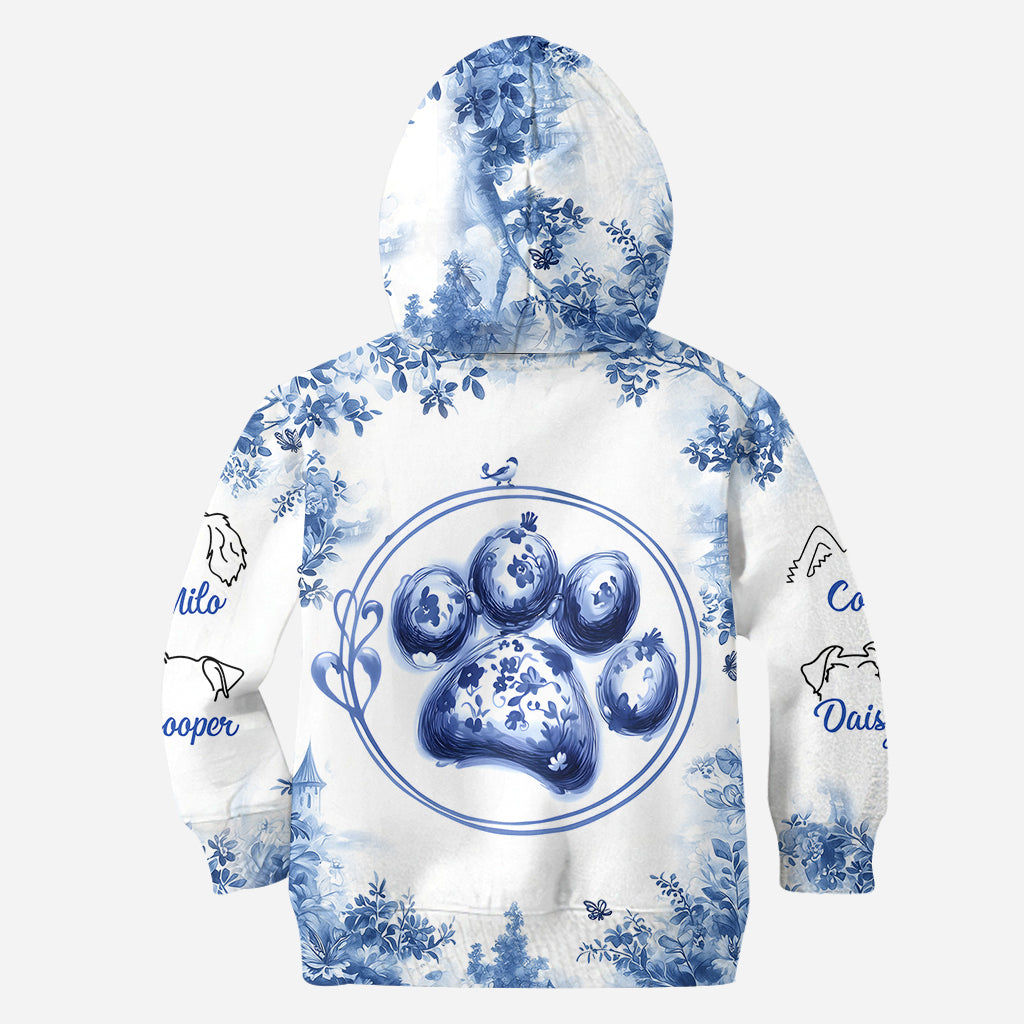 T-shirt personnalisé « Juste une fille qui aime les chiens » avec un motif de chien.