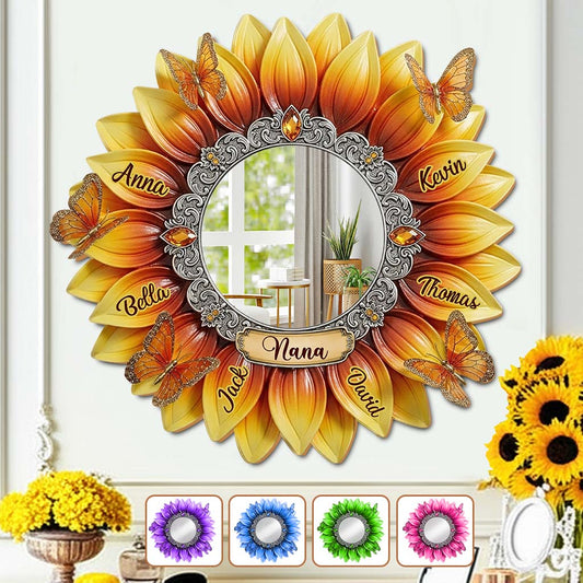 Best Grandma Ever - Personalized Grandma Wall Hanging Mirror