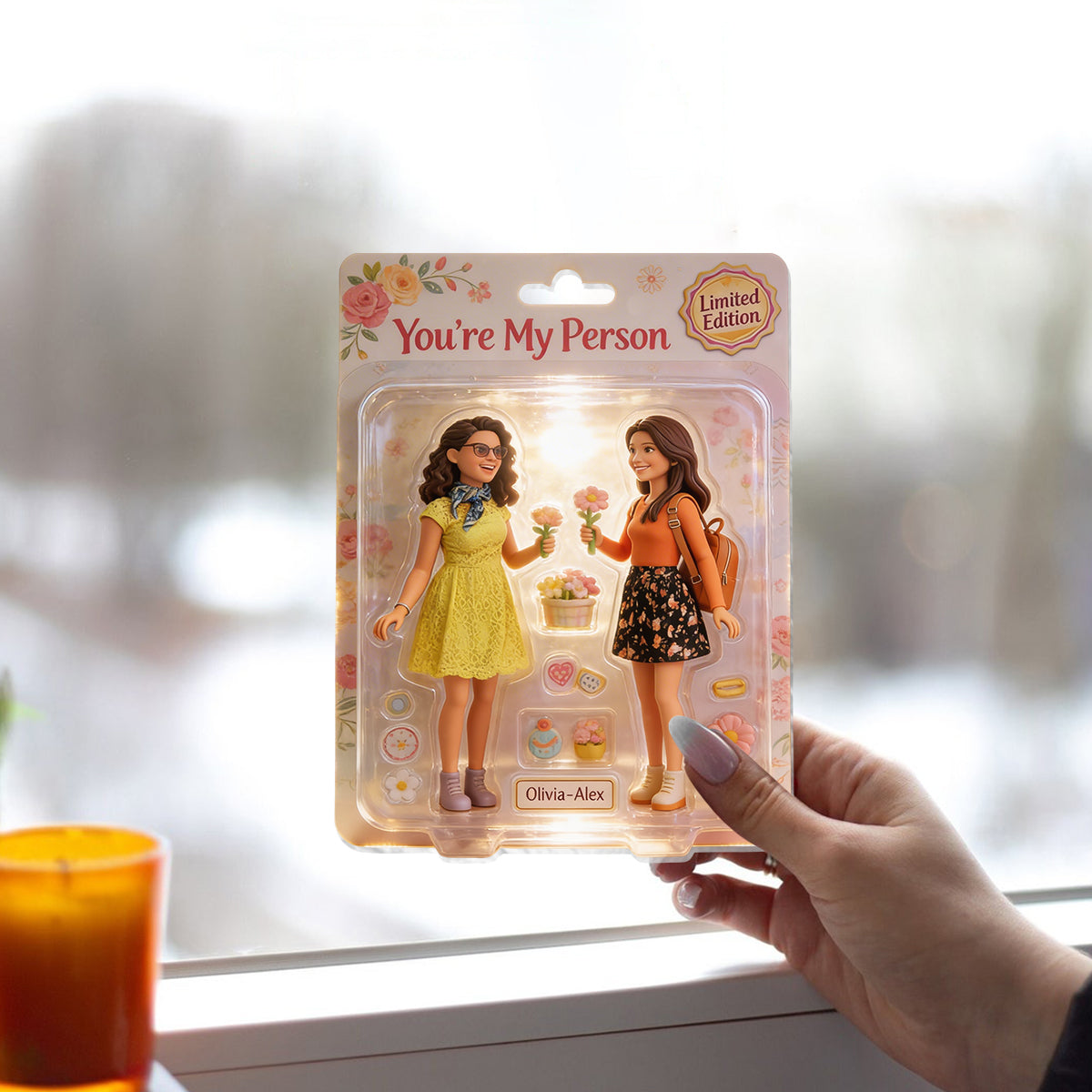 Any Photo, Any Theme - Gifts For Her, For Best Friends - Personalized Colleague Window Hanging Suncatcher Ornament