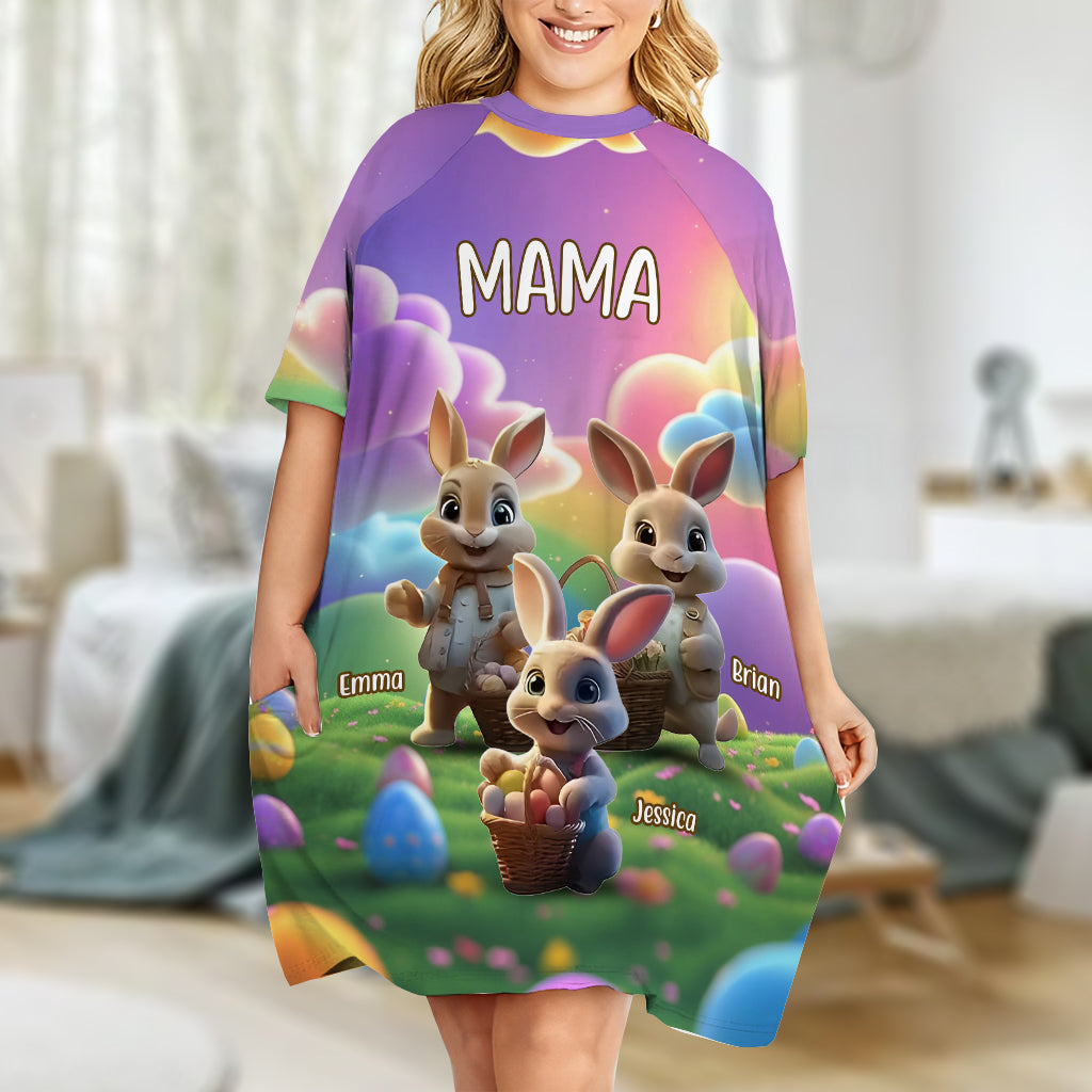 Grand-mère Pâques - Robe T-shirt de nuit personnalisée pour le jour de Pâques