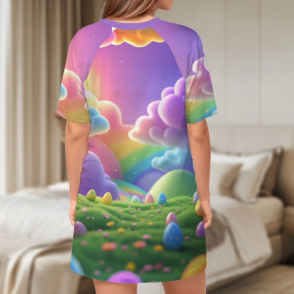 Grand-mère Pâques - Robe T-shirt de nuit personnalisée pour le jour de Pâques