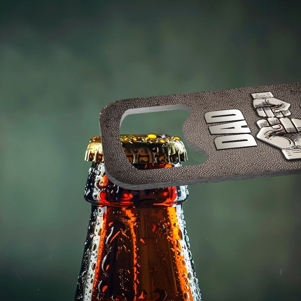Father & Child Best Friend Forever - Personalized Father Bottle Opener