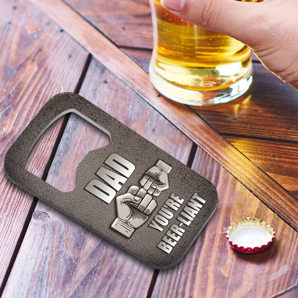 Father & Child Best Friend Forever - Personalized Father Bottle Opener