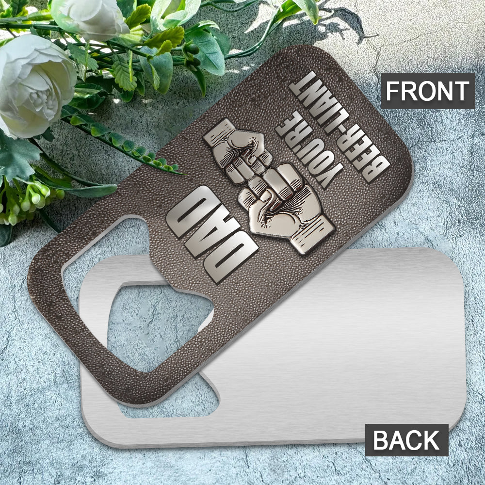 Father & Child Best Friend Forever - Personalized Father Bottle Opener