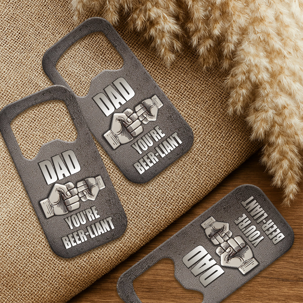 Father & Child Best Friend Forever - Personalized Father Bottle Opener