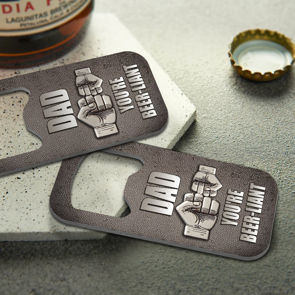 Father & Child Best Friend Forever - Personalized Father Bottle Opener