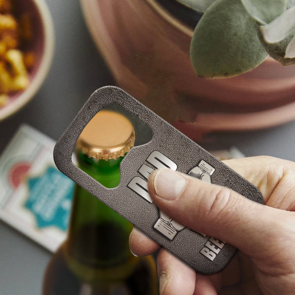 Father & Child Best Friend Forever - Personalized Father Bottle Opener