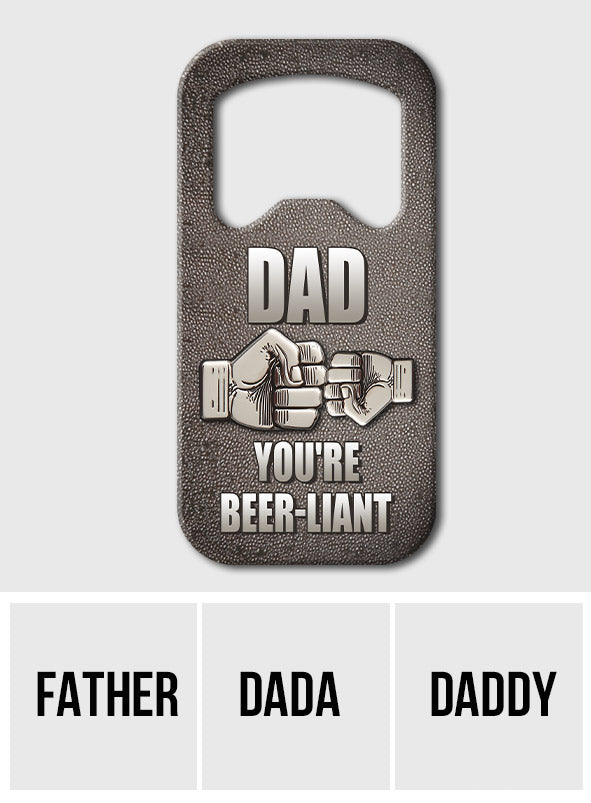 Father & Child Best Friend Forever - Personalized Father Bottle Opener