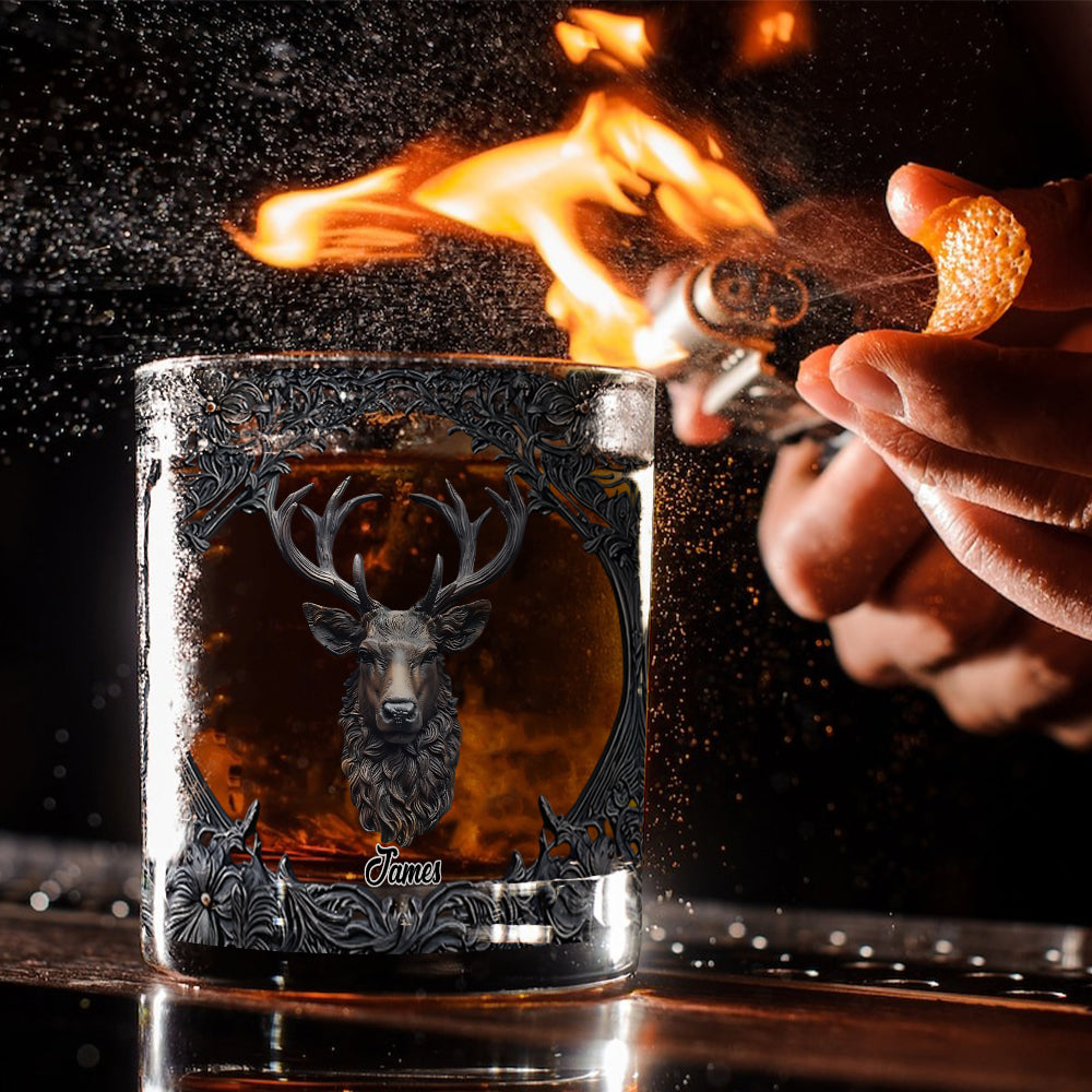 Passionné de chasse et de whisky ? Verre à whisky personnalisé sur le thème de la chasse