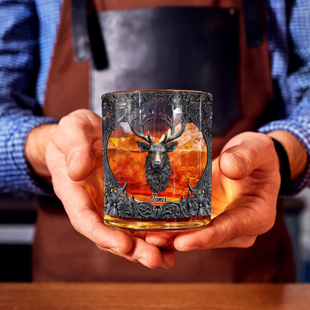 Passionné de chasse et de whisky ? Verre à whisky personnalisé sur le thème de la chasse