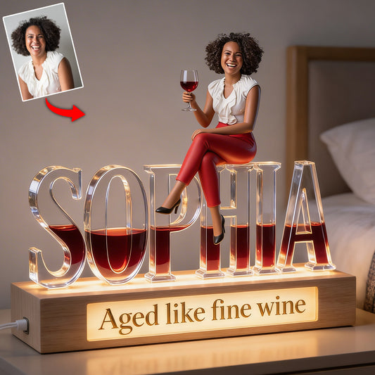 Cocktail Lovers - Personalized Cocktail Shaped Led Night Light