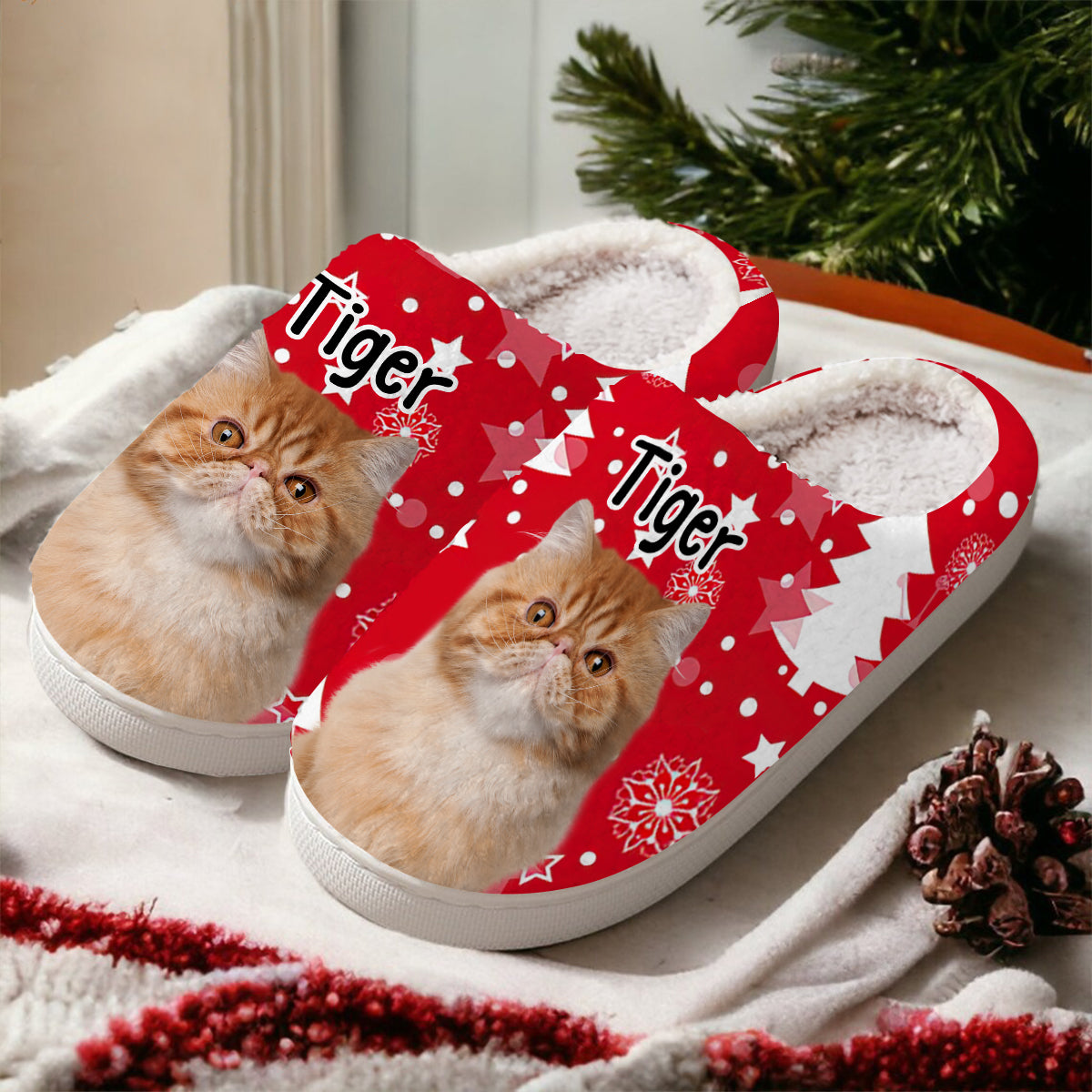 Pantoufles personnalisées avec photo d'animal de compagnie - Pantoufles personnalisées pour chiens