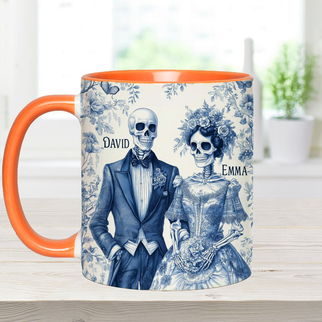 Until Death Do Us Part - Personalized Couple Accent Mug