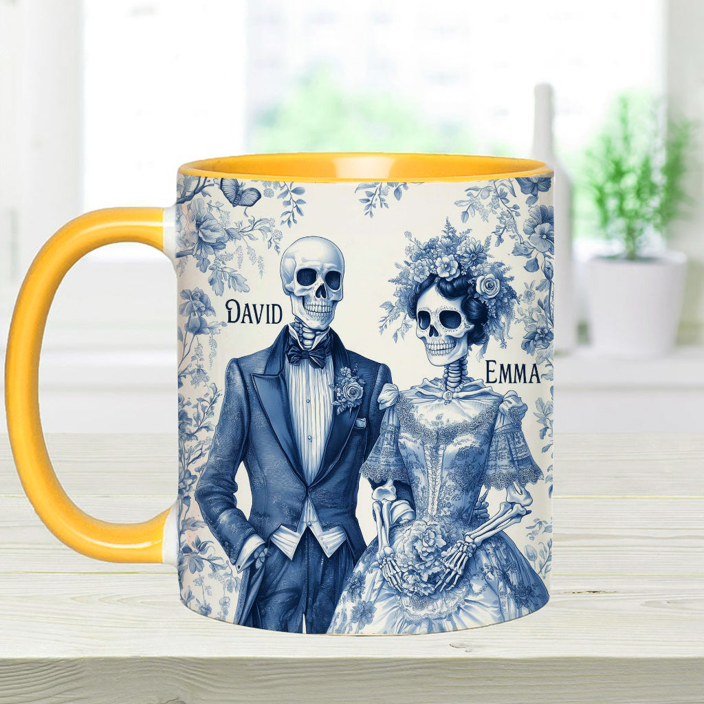 Until Death Do Us Part - Personalized Couple Accent Mug