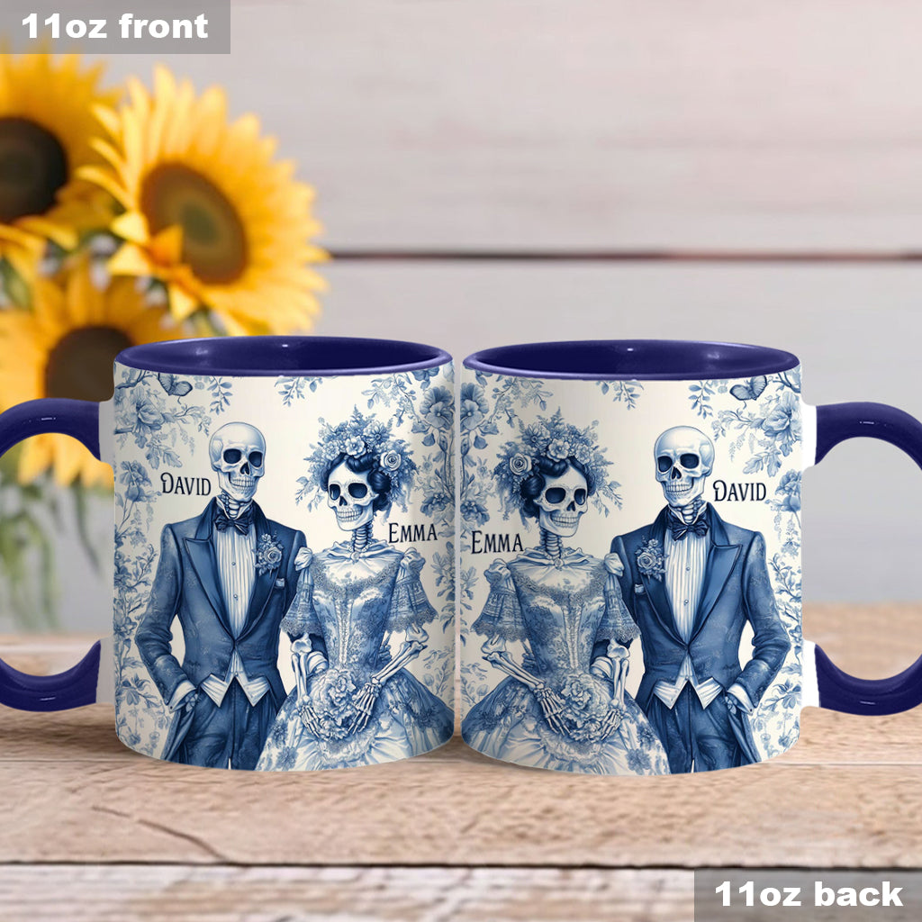 Until Death Do Us Part - Personalized Couple Accent Mug