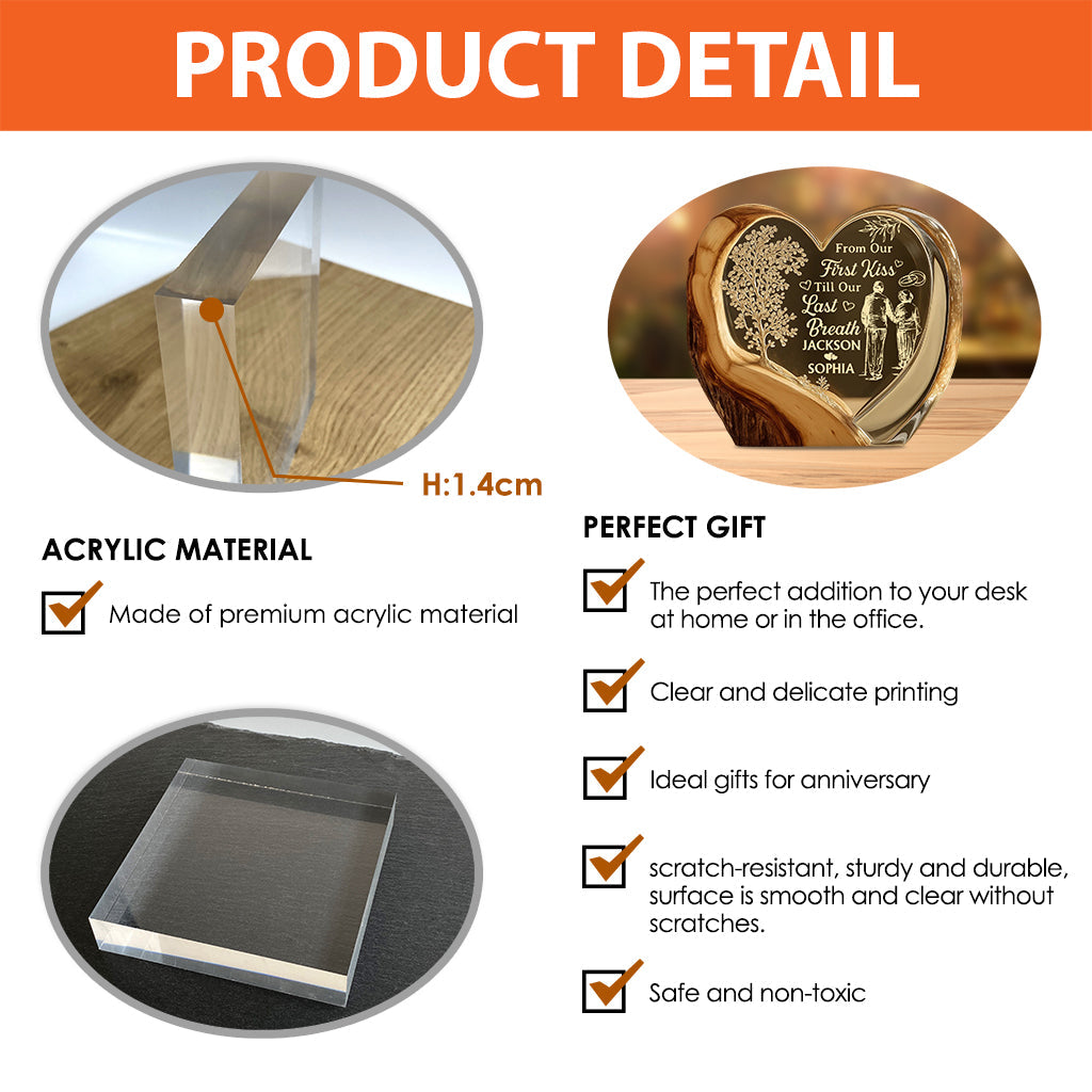 Ensemble jusqu'à ce que nous soyons des étoiles - Plaque acrylique personnalisée pour couple