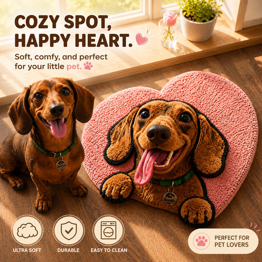 Cadeau pour Propriétaire de Chien - Tapis Personnalisé Antidérapant