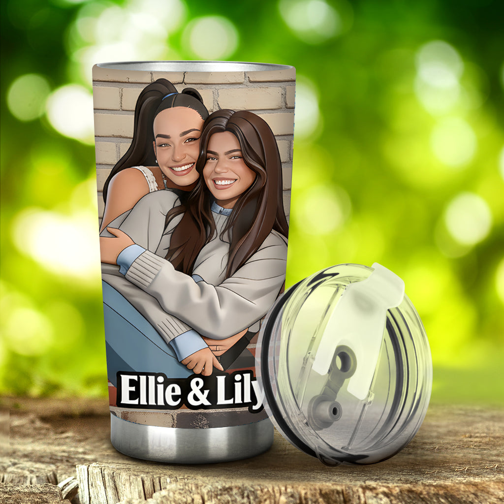 Custom Any Photo - We're Not Sugar & Spice - Personalized Bestie Tumbler