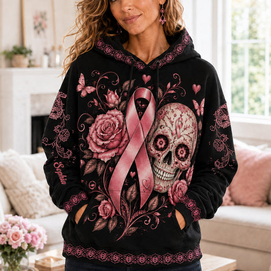 Sensibilisation au cancer du sein - T-shirt personnalisé