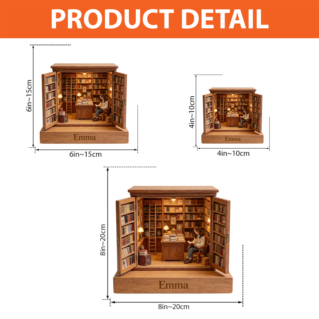 Librairie - Plaque acrylique personnalisée en forme de livre