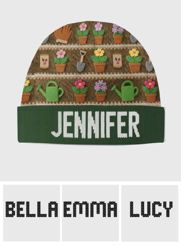 J'adore jardiner - Bonnet de jardinage personnalisé