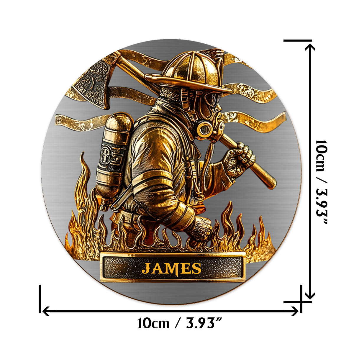 Fier pompier - Verre à whisky personnalisé pour pompier