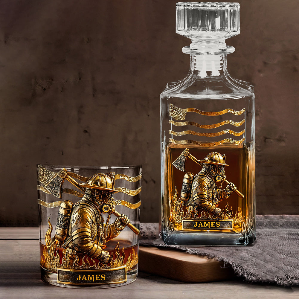 Fier pompier - Verre à whisky personnalisé pour pompier