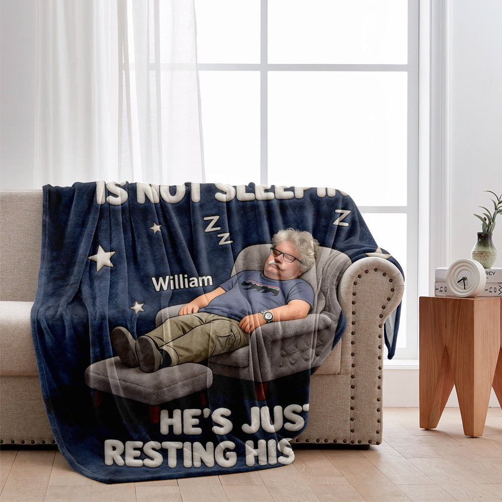 Papa ne dort pas - Couverture personnalisée pour père