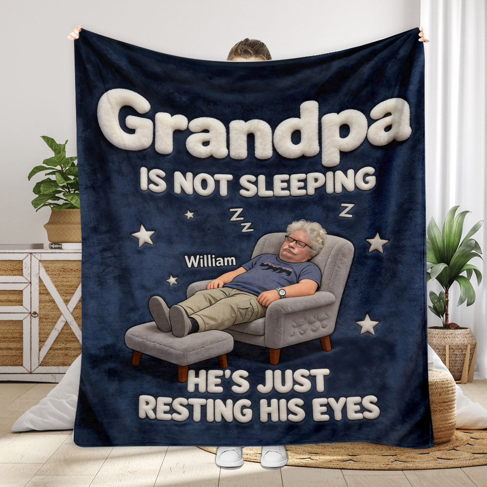 Papa ne dort pas - Couverture personnalisée pour père