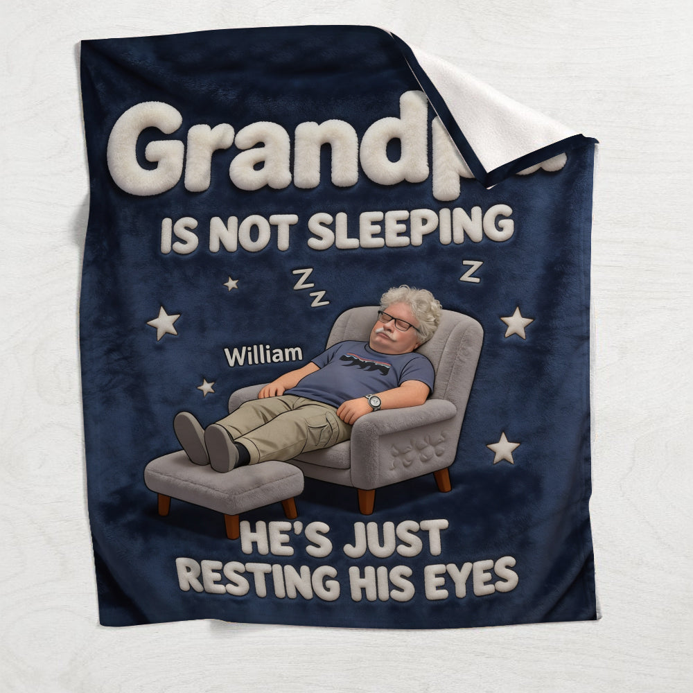 Papa ne dort pas - Couverture personnalisée pour père