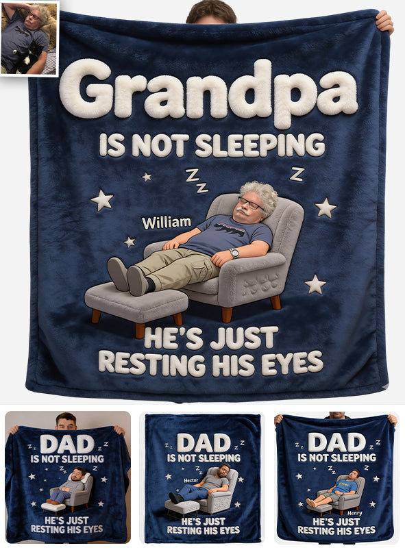 Papa ne dort pas - Couverture personnalisée pour père