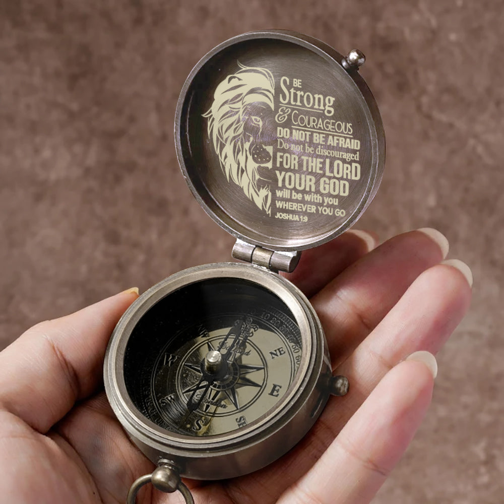 The Lion Of Judah - Personalized Christian Compass