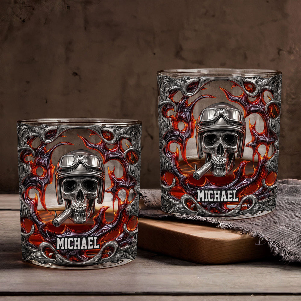 Ride Or Die - Verre à whisky personnalisé pour motards
