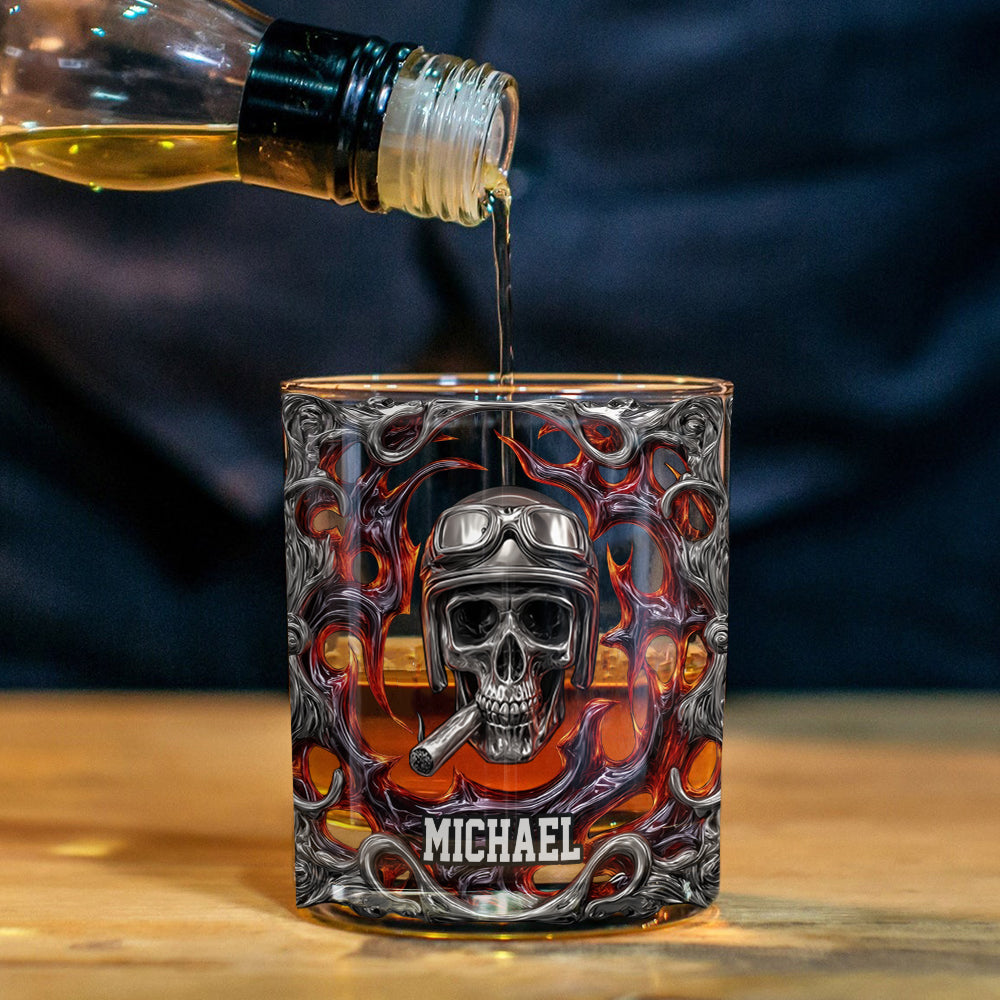 Ride Or Die - Verre à whisky personnalisé pour motards
